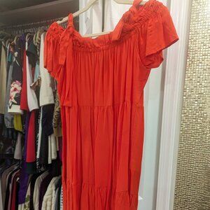 Vibrant Orange Pietro Brunelli Milano Size S Maternity Dress
